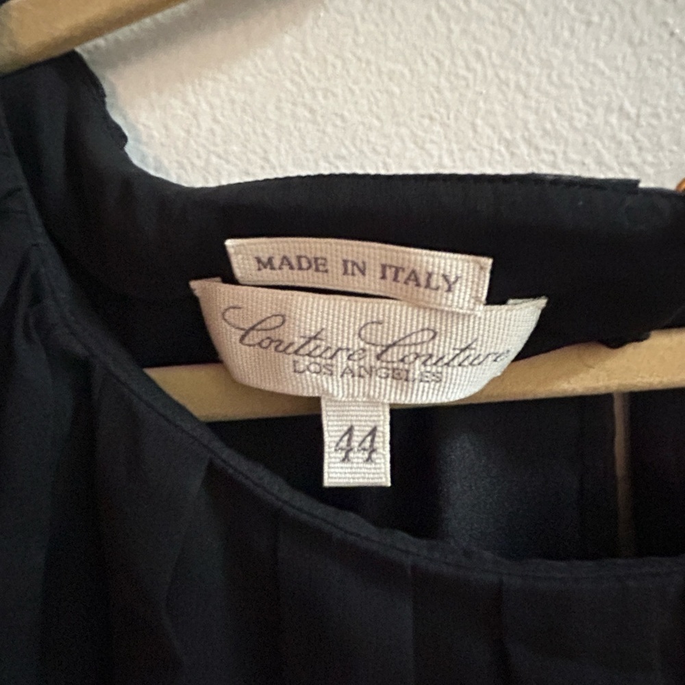 SHEER ITALIAN COUTURE COUTURE PARTY DRESS 44